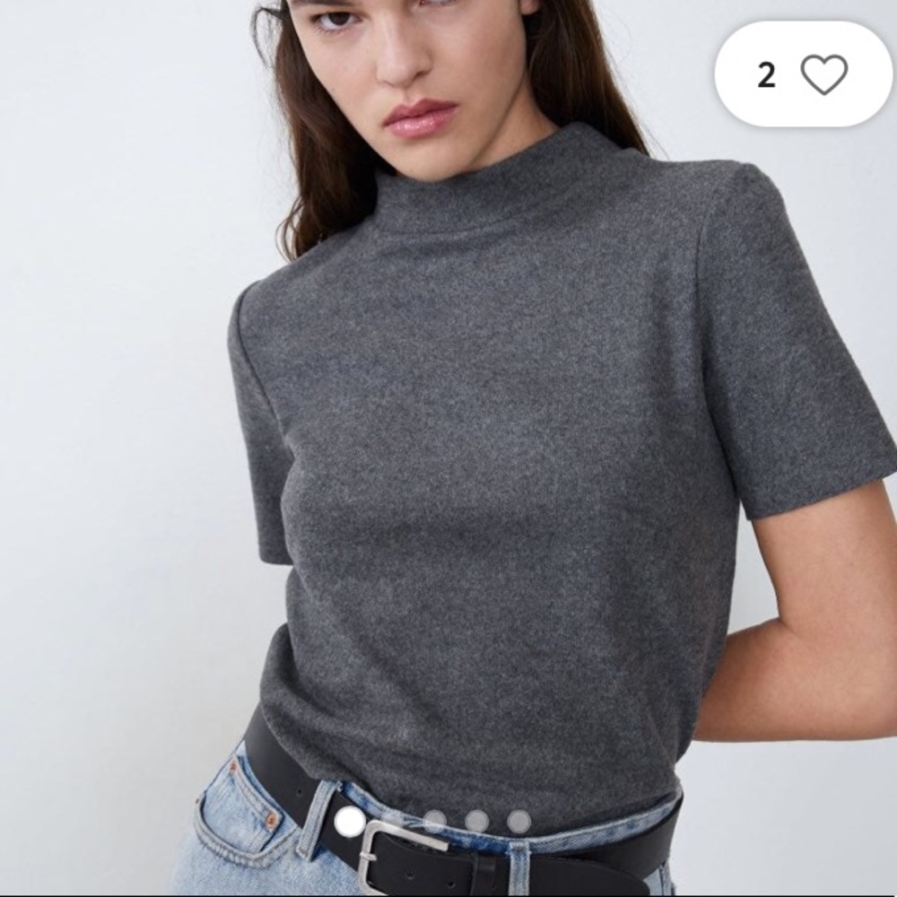 Zara | Gray Trafuluc T-Shirt Size S